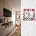 thumbnail image 5 of Yayeee Rocker Switch Wall Plate 1-Gang 4.6"x2.9" Home Decorative Outlet Cover, Pink Flowers, 5 of 6