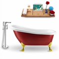 thumbnail image 3 of Tub, Faucet and Tray Set Streamline 61" Clawfoot NH482BL-120, 3 of 4