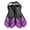 Purple black, variant on Yihuala Short Divings Fins Travel Size Swim Fins Adjustable Hasps Snorkels Fins Open Heel Swim Flippers Snorkeling Gear