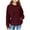 Wine, variant on Efsteb Girls Sweatshirts Cute Tops Solid Color Casual Fashion Hooded Sweatshirt with Pocket Long Sleeve Tops Loose Comfy Pullover (Army Green,4 Years)