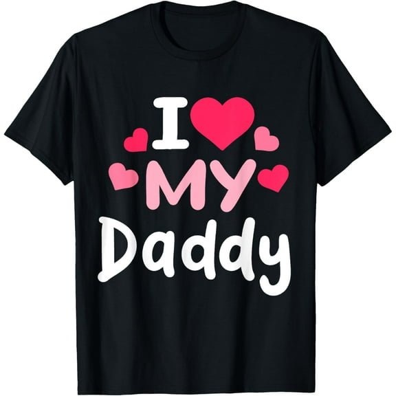 Exquisite and comfortable-I Love My Daddy Awesome Heart Dad Father's Day Cool Kids T-Shirt