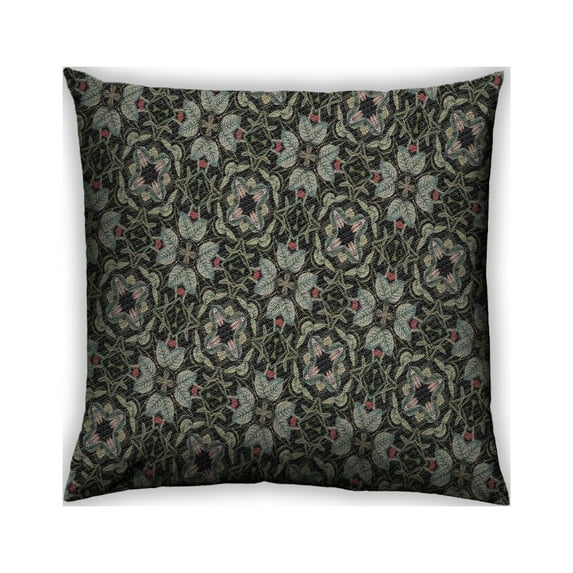 Ahgly Company Outdoor Square Patterned Throw Pillow, 18 inch by 18 inch