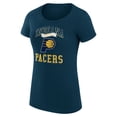 thumbnail image 2 of Women's G-III 4Her by Carl Banks Navy Indiana Pacers Super-Slim Fit Lightweight Team Logo T-Shirt, 2 of 3