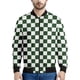 thumbnail image 4 of Chaqueta con cremallera a cuadros con estampado 3D multicolor para hombre, sudadera de gran tamaño, chaquetas de calle para primavera y otoño, abrigos de manga larga, 4 of 4