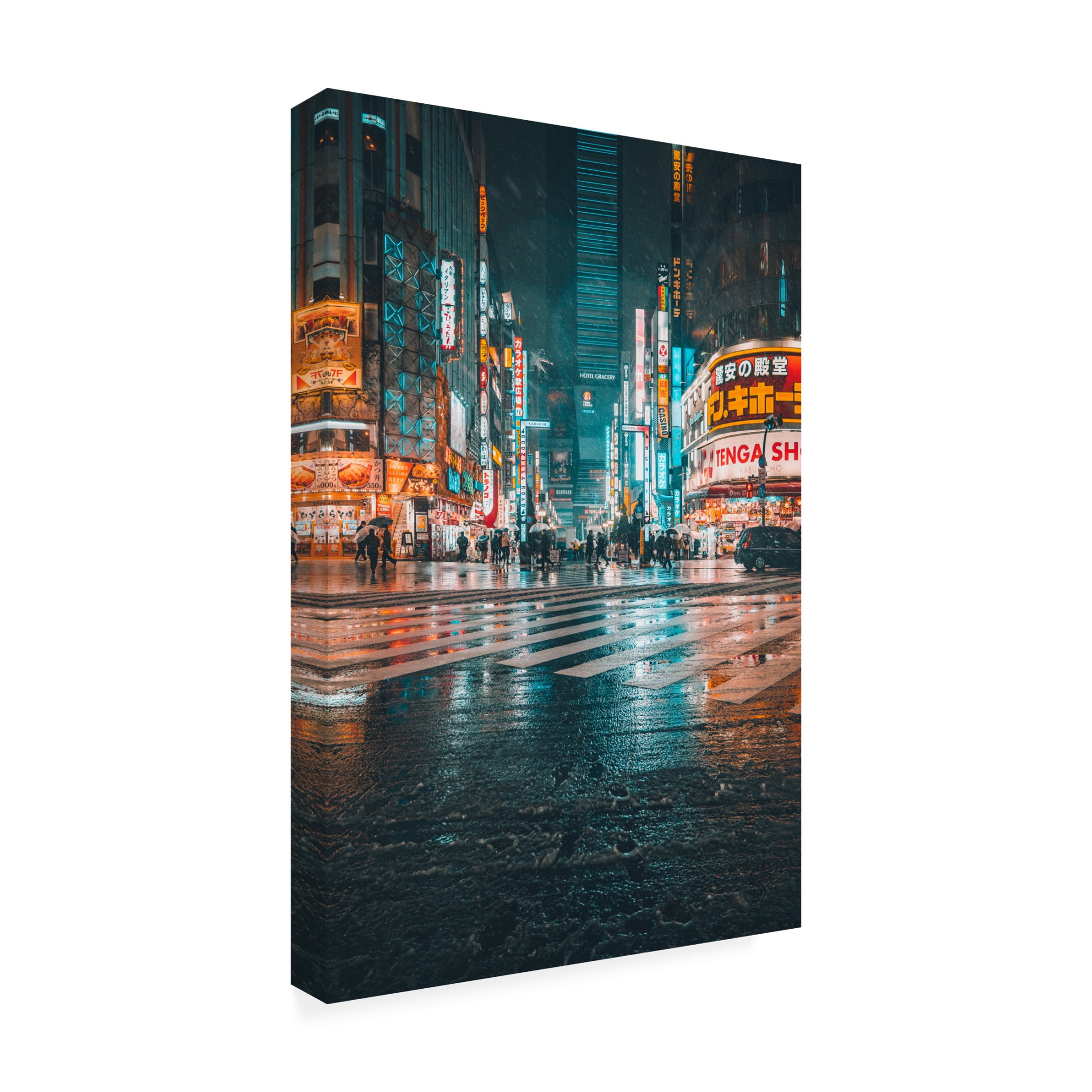 Trademark Fine Art Murakyami Daichi On The Street Canvas Wall Art