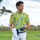 thumbnail image 3 of Fotbe Lemon1 Camiseta Polo de Golf para Hombre con Estampado – Camisa Deportiva Transpirable con Cuello Abotonado-Large, 3 of 6