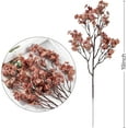 thumbnail image 7 of 6 Pcs Babys Breath Artificial Flowers Gypsophila Bouquets Bulk Real Touch Fake Silk Flowers for Home DIY Floral Arrangement Table Centerpiece Fall Autumn Decoration (Fall Orange), 7 of 7