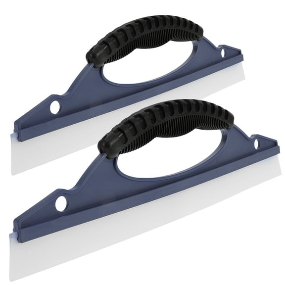 2 Silicone Car Squeegees for Water and Snow Removal and Fits All Vehicles and Gentle on Glass and Winter and Y
