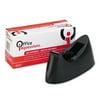 "Office Impressions Desktop Tape Dispenser, 1"" Core, Weighted Non-Skid Base, Black"