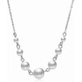 thumbnail image 1 of Pearl Pendant Necklace Minimalist 7 Faux Pearl Necklace Chain Jewelry for Women, 1 of 5