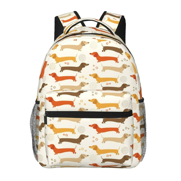 Fotbe Dachshund Mochila Casual con Estampado para Escuela, Viajes y Actividades al Aire Libre - Duradera, Ligera y Cómoda