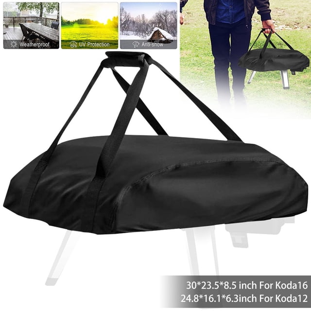 Housse de Four à Pizza Extérieur Tissu Oxford 420D Imperméable Résistant aux Intempéries Housse de Transport Extérieure S