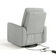 thumbnail image 6 of Graco Teddi Infant Power Recliner Swivel Glider with USB, Salt and Pepper Boucle, 6 of 11
