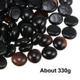 thumbnail image 3 of Unique Bargains 78pcs Fire Glass Beads for Fire Pit, 3/4' Luster Crystal Glass Rocks for Fish Tank Aquarium Black, 3 of 5