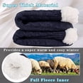 thumbnail image 3 of Jtbuh XLY Mens Slipper Fuzzy Socks Winter Theraml Bed Socks Warm Fluffy Fleece Lined Slipper Socks Men Cozy Soft Thick Non Slip Home Sock, 3 of 6