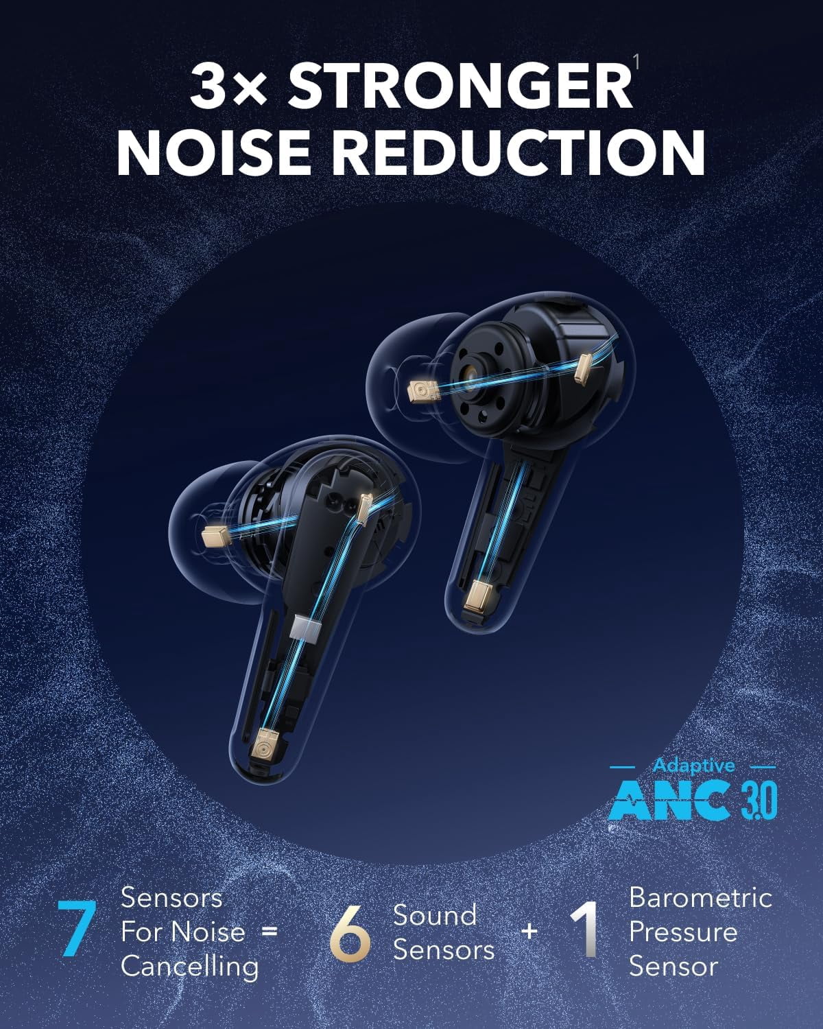 Restored Like New Soundcore Liberty 4 Pro by Anker, Noise Cancelling Wireless Earbuds, 7-Sensor and Real-Time Adaptive Noise Cancelling (Refurbished)