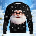 thumbnail image 2 of Knitted Ribbed Casual Pullover Sweater Long Sleeve Crewneck Top for Autumn Winter Holiday Comfortable Soft Warm Fashion Outerwear Cute Fashion XXXXL, 2 of 4