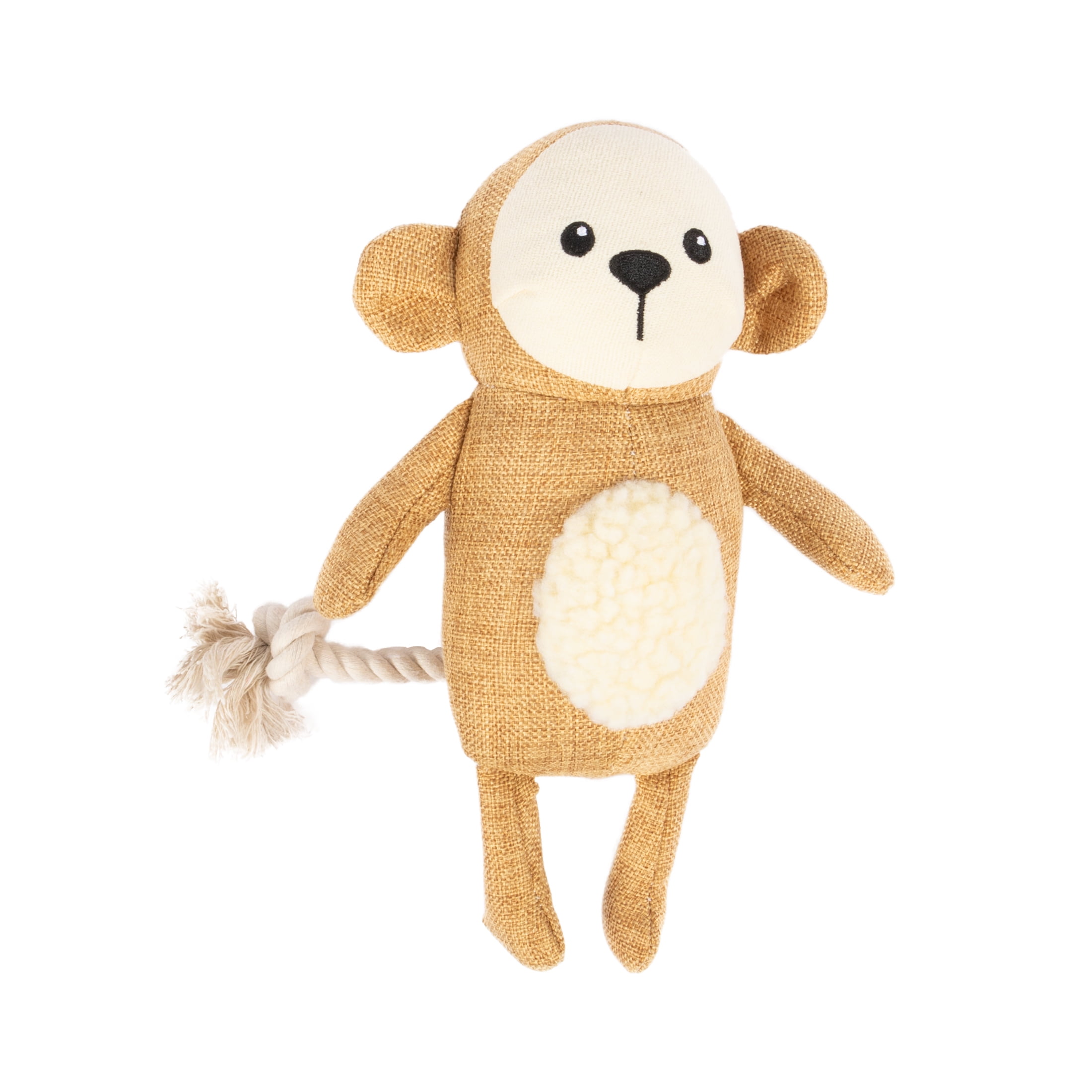 Vibrant Life Tan Monkey Plush Dog Toy