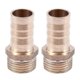 thumbnail image 1 of Messing Rohr Kupplung 16mm Bolzengewinde Wasserrohr Schlauchtuelle, 1 of 5
