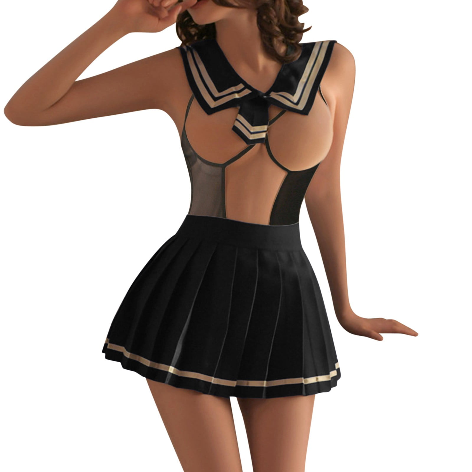 sexy student lingerie Woman Sexy School Student Costume Outfit Lingerie Set main image 0