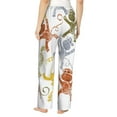 thumbnail image 3 of Sigee Cartoon Monkey Print Women's Soft Pajama Pants - Breathable and Comfortable Lounge Sleep Bottoms with Elastic Waistband and Pockets-, 3 of 9