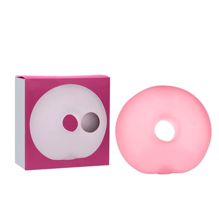 Jumbo Squeeze Stress Ball Donut Squishy toys Soft Gel Stress Relief Fidget Toy for Adults & Teens | Stress Relief & Desk Toy | Algae Red#026