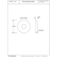 thumbnail image 4 of Westbrass D129-26 .5 in. IPS Low Pattern Sure Grip Flange - Polished Chrome, 4 of 4