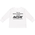 thumbnail image 3 of Inktastic Yeah My Great Grandma Is Pretty Awesome Boys or Girls Long Sleeve Toddler T-Shirt, 3 of 5
