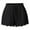 Black, variant on Plus Size Lace Hem Lounge Shorts for Women Drawstring Elastic Waist Wide Leg Casual Summer Shorts