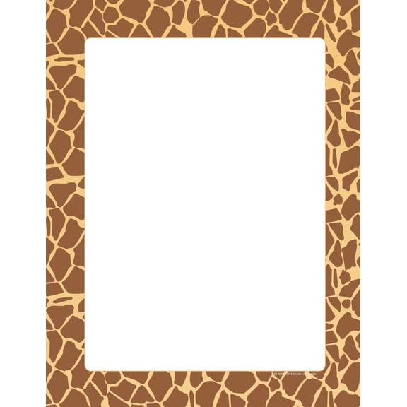 SHAPES ETC. Designer Paper - Giraffe (50 Sheet Package)
