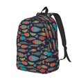 thumbnail image 2 of Yiaed Colorful Fish Print Backpack, Premium Laptop Backpack, Travel Backpack for Women, Lightweight Backpacks, Comfortable Back Pack-Medium, 2 of 5
