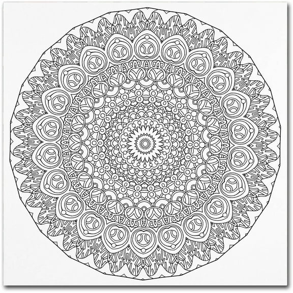 Trademark Fine Art "Mixed Coloring Book 33" Canvas Art by Kathy G. Ahrens