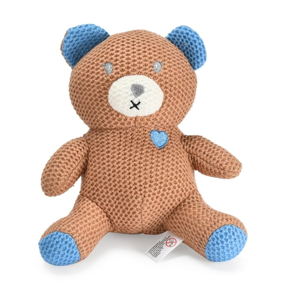 CHILDLIKE BEHAVIOR Crochet Teddy Bear - Soft Sleeping Teddy Bear for Newborn - Safe & Easy to Wash - Soft & Cuddly - Cuddle Companion - Stuffed Teddy Bear - 10'' x 9''