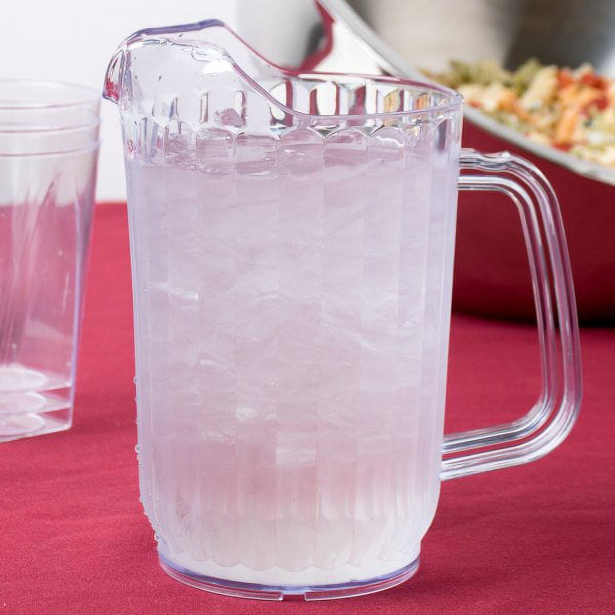 Choice 32 oz. Clear SAN Plastic Beverage Drink Pitcher