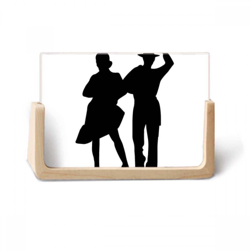Duet Dance Sports Performance Dancer Photo Wooden Photo Frame Tabletop
