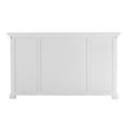 thumbnail image 5 of Bowery Hill Mahogany Wood Buffet with 4 Doors 3 Drawers in White, 5 of 7