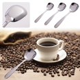 thumbnail image 4 of 1 Pc Steel Square Thickened Dinner Head Plain Spoon Flat Soup Spoon R2V4, 4 of 6