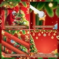 thumbnail image 4 of Red Background Christmas Banner Christmas Tree Xmas Display Gift Boxes Golden Bells Holiday Backdrop for Christmas Party Home Celebration Xmas Gathering, 4 of 9