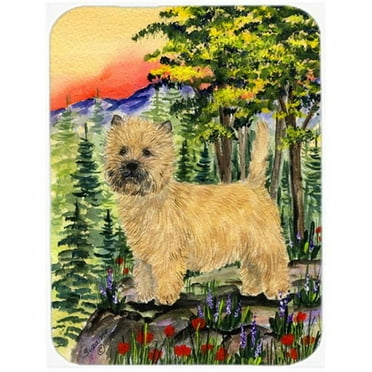 Carolines Treasures  Cairn Terrier Glass Cutting Board - Large