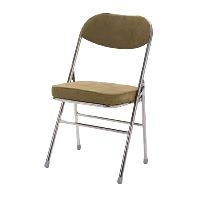 Lipstore Chaise Pliable Chaise de Bureau Dossier Portable Chaise de Lecture Siège Rembourré Réunion Vert