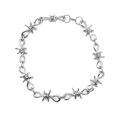 thumbnail image 2 of letairis Collier Bracelet Fil Barbelé pour Femmes et Hommes, Ensemble Bracelet Style Punk Gothique, Kit Chaîne Poignet, 2 of 8