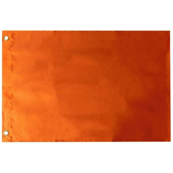 12X18 Orange Solid Color Plain 12"X18" Rough Tex 100D Car Boat Flag Banner Grmts