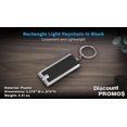 thumbnail image 4 of 10 Flashlight Keychains Pack - Rectangle, Plastic - Black, 4 of 5