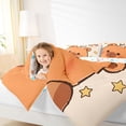 thumbnail image 3 of Erosebridal Capybara Lover Queen Comforter Set For Kids,Cartoon Rodent Animals Bedding Comforter Set For Girls Boys Reversible 3pcs, 3 of 7