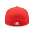 thumbnail image 4 of Men's New Era Red Chicago Cubs Lava Highlighter Logo 59FIFTY Fitted Hat, 4 of 5