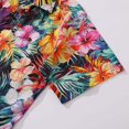 thumbnail image 4 of Tropical Hawaiian Shirt For Men Floral Print Shirt 100% Cotton Camp Collar Aloha Shirt, 4 of 8