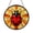 Acrylic 3.5 Inch, variant on Stained Glass Ladybug Window Hanging Art2101