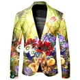 thumbnail image 3 of RTKFRFL Men's Easter Suit Set 2 Piece Festive Holiday Outfit Slim Fit Blazer Jacket and Matching Trousers Funny Graphic Print Party Suit for Spring Celebrations Size Small to 3XL, 3 of 4