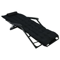 AQCW Lounge Chair, Oversized Folding Camping Cot, Adjustable 3 2 Position Adjustable Patio Chaise, Adults Reclining Folding Chaise with Pillow, Outdoor Sleeping Cot Bed, for Bedroom, Pool, Beach