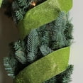 thumbnail image 6 of Northlight Shimmering Solid Christmas Wired Craft Ribbon - 2.5" x 10 Yards - Lime Green, 6 of 6